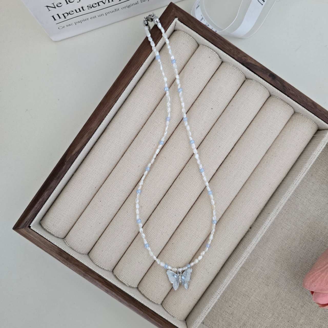 N27 Blue Butterfly Dream Necklace