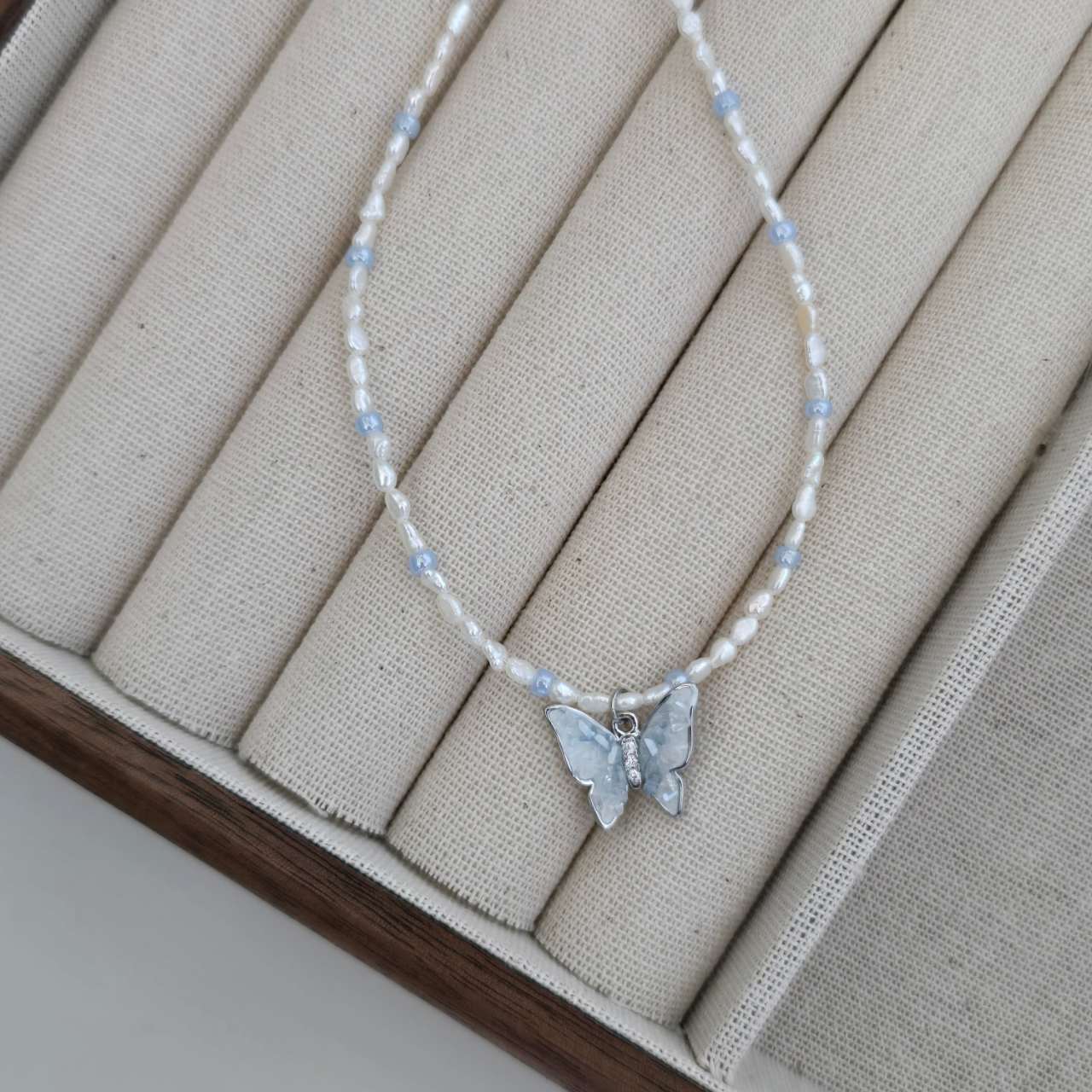 N27 Blue Butterfly Dream Necklace