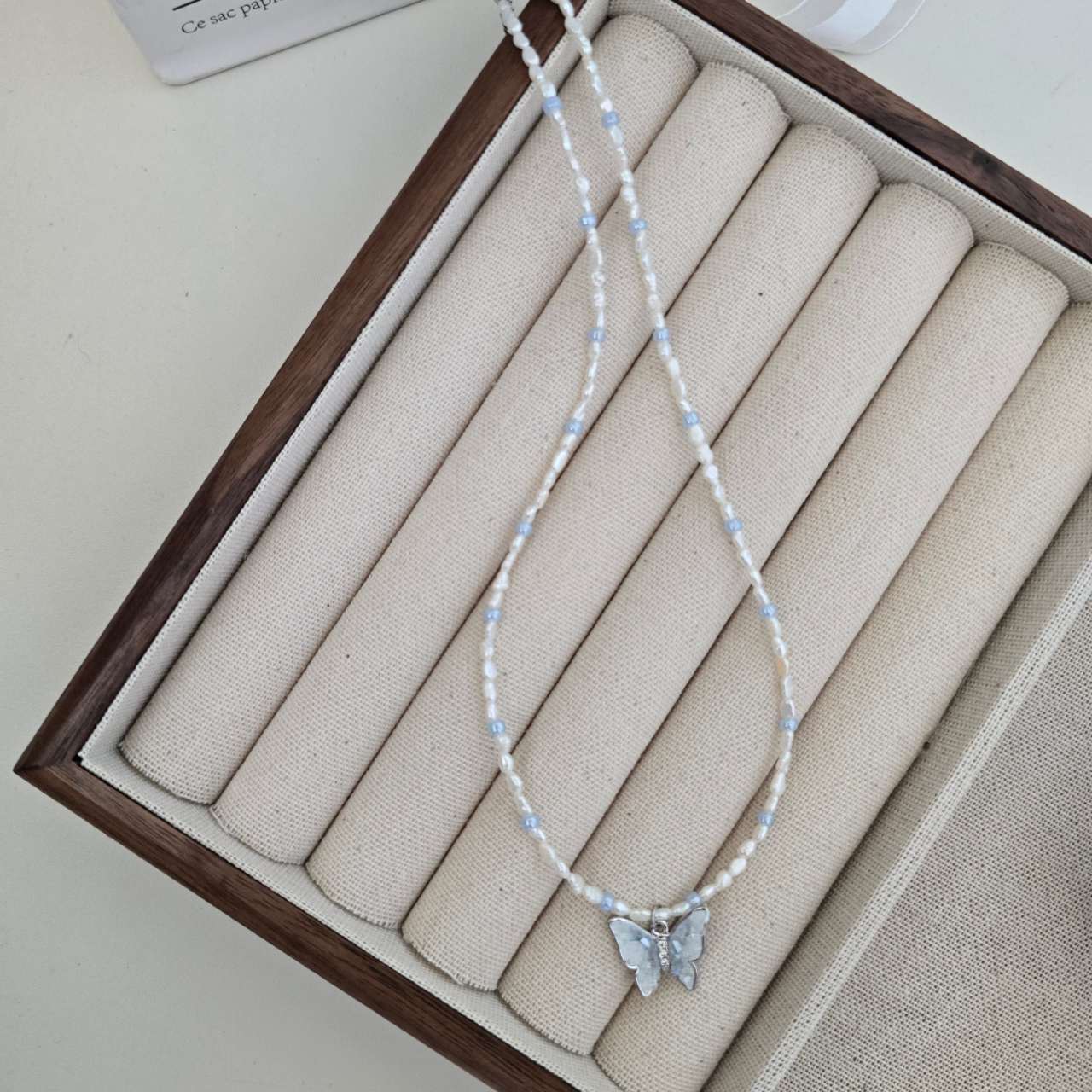 N27 Blue Butterfly Dream Necklace