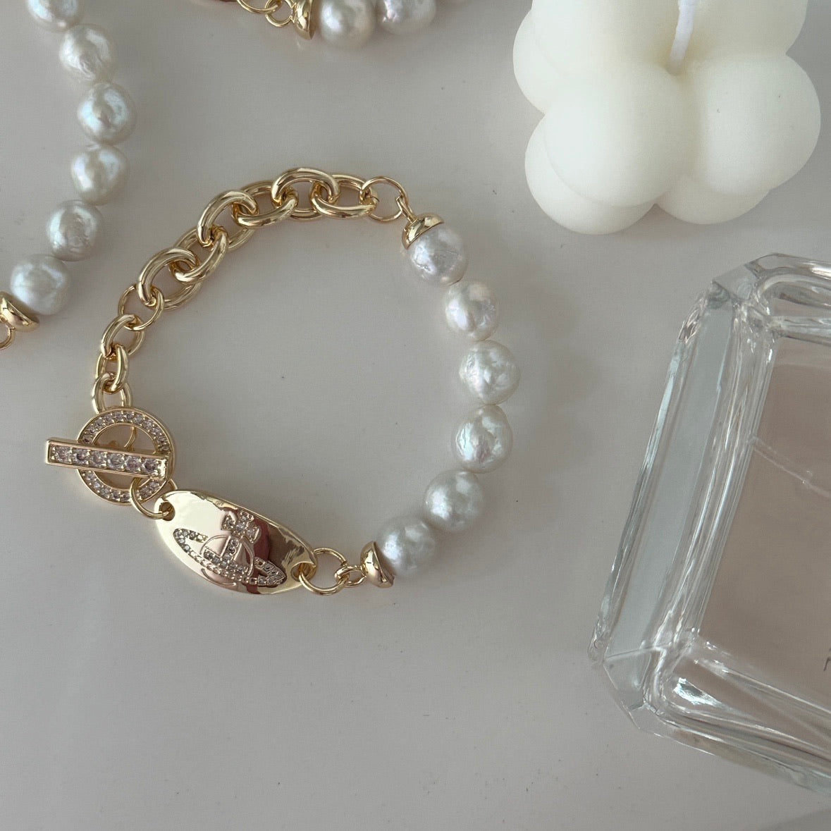 B51 Westwood Empress Dowager Pearl Bracelet