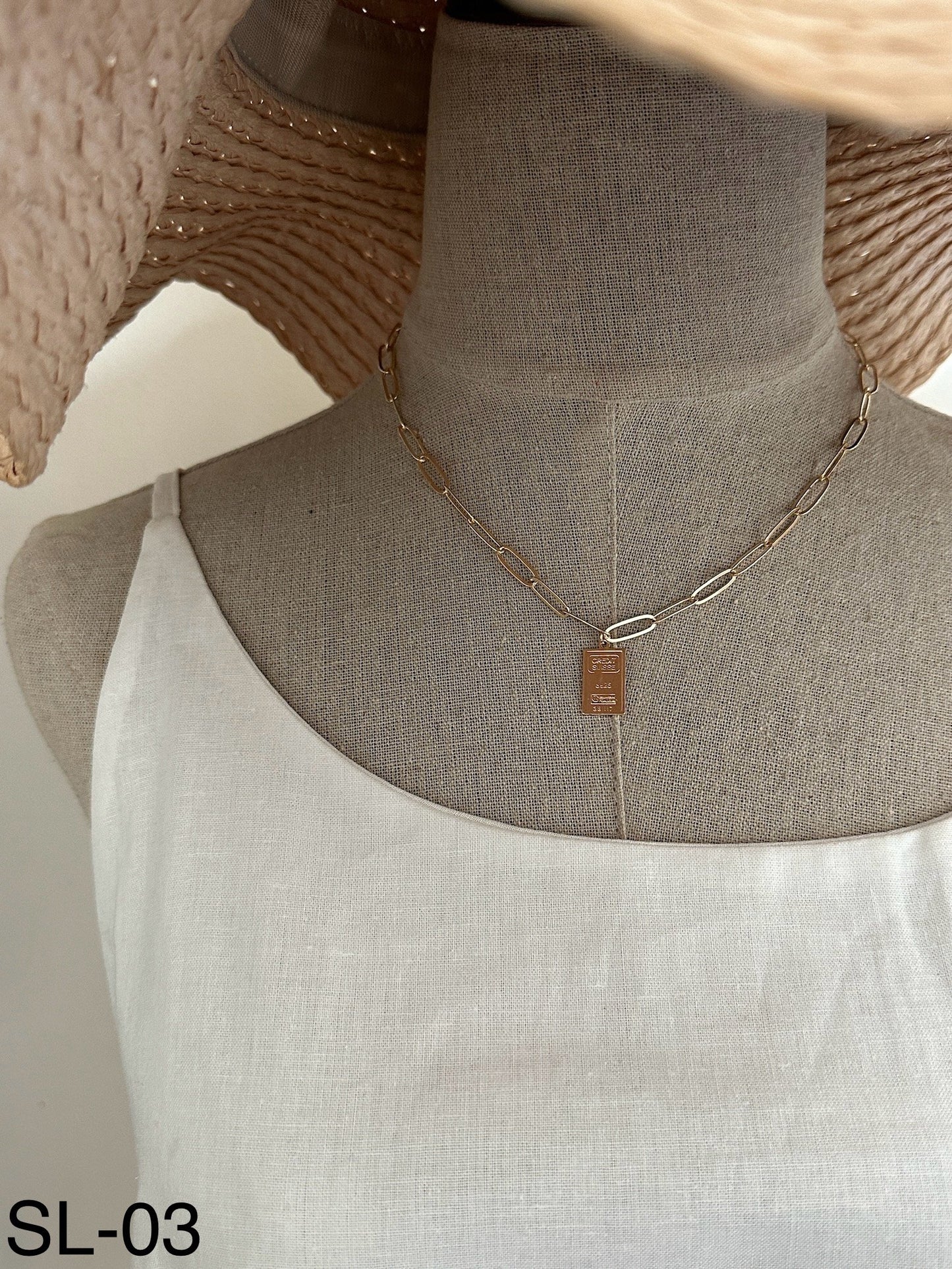 SL Simple Minimalist Necklace
