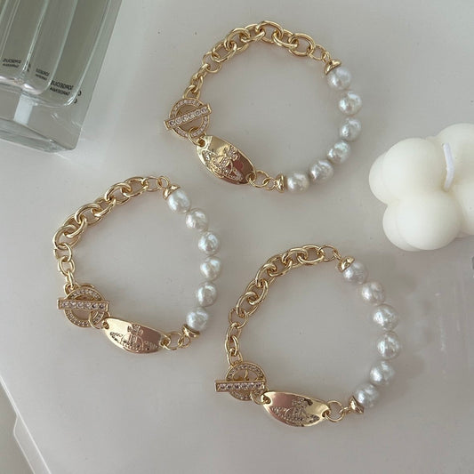 B51 Westwood Empress Dowager Pearl Bracelet