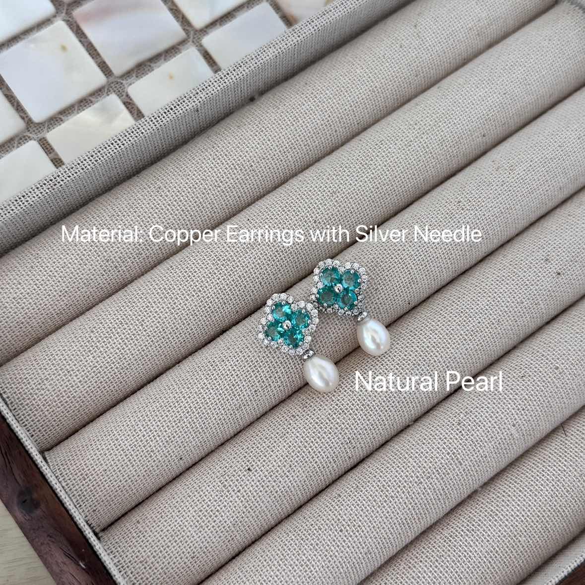 E24 Mint Mambo Vintage Bloom Earrings