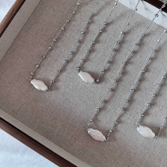 N34 Melted Pearl Necklace