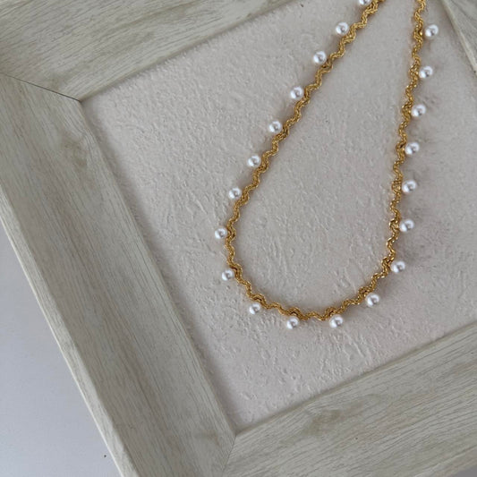 N31 Woven Pearl Dream Necklace